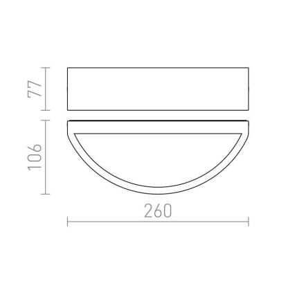 RED - Design Rendl - R10365 - Auβen-Wandleuchte LESA 1xE27/26W/230V IP54