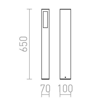 RED - Design Rendl - R10441 - Außenlampe TREEZA 1xE27/26W/230V IP54