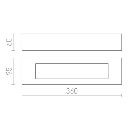 RED - Design Rendl - R10446 - Wandbeleuchtung ROLO 2xE14/40W/230V