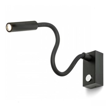 RED - Design Rendl - R10541 - LED Flexibler Leselampe AIM LED/3W/230V schwarz