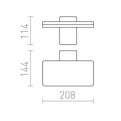 RED - Design Rendl - R11947- LED Auβen-Wandbeleuchtung RINA LED/12W/230V IP65