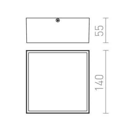 RED - Design Rendl - R11967 - LED Auβen-Deckenleuchte BONO LED/4W/230V IP54