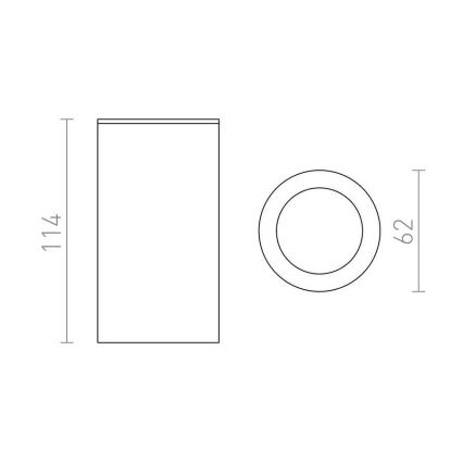 RED - Design Rendl - R12043 - Spotlight MOMA 1xGU10/35W/230V weiß