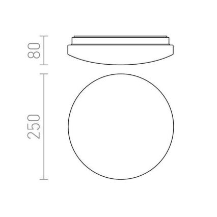 RED - Design Rendl - R12431 - LED Deckenleuchte SEMPRE LED/10W/230V