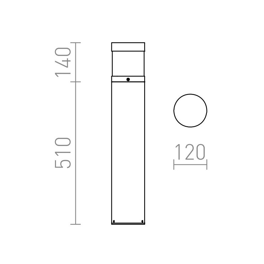 RED - Design Rendl - R12626 - LED Auβenlampe ABAX LED/15W/230V IP54 anthrazit