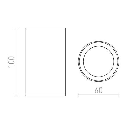 RED - Design Rendl - R12668 - Strahler GAYA 1xGU10/35W/230V