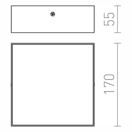 RED - Design Rendl - R12849 - LED Deckenleuchte LARISA LED/15W/230V schwarz