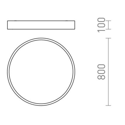 RED - Design Rendl - R13334 - LED Deckenleuchte MEZZO LED/100W/230V weiß