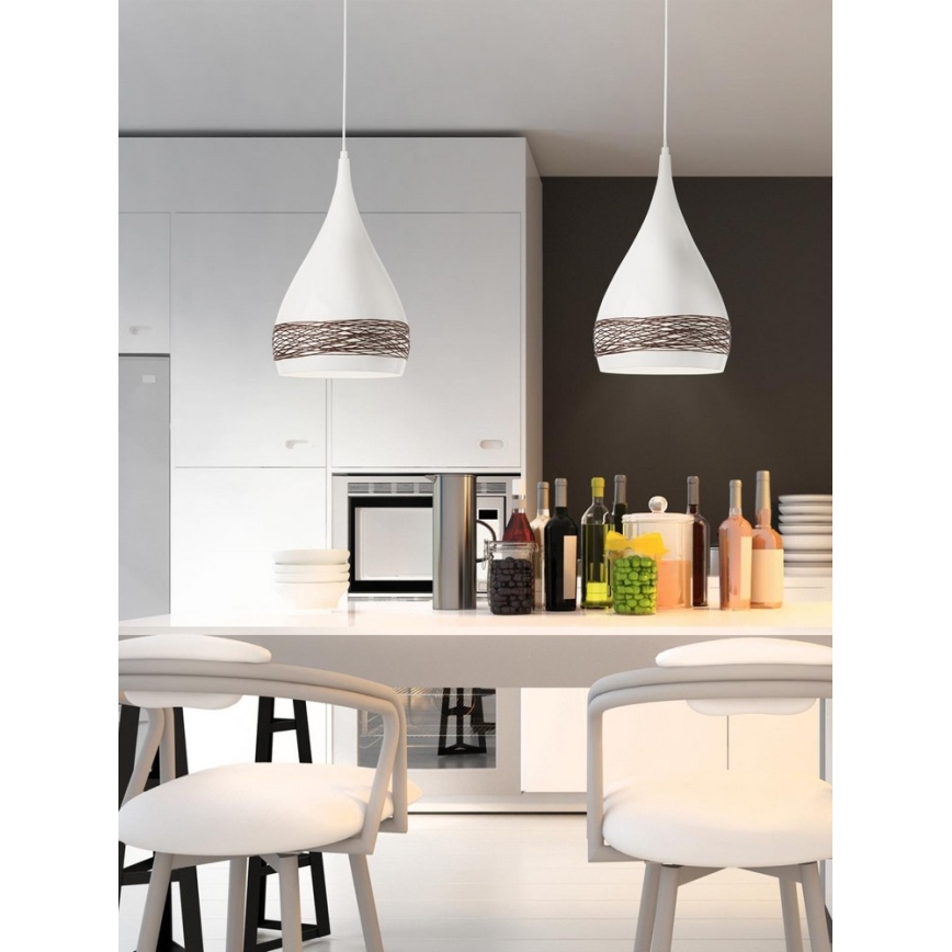 Redo 01-1017 - Kronleuchter an einer Litze WEBBY 1xE27/42W/230V