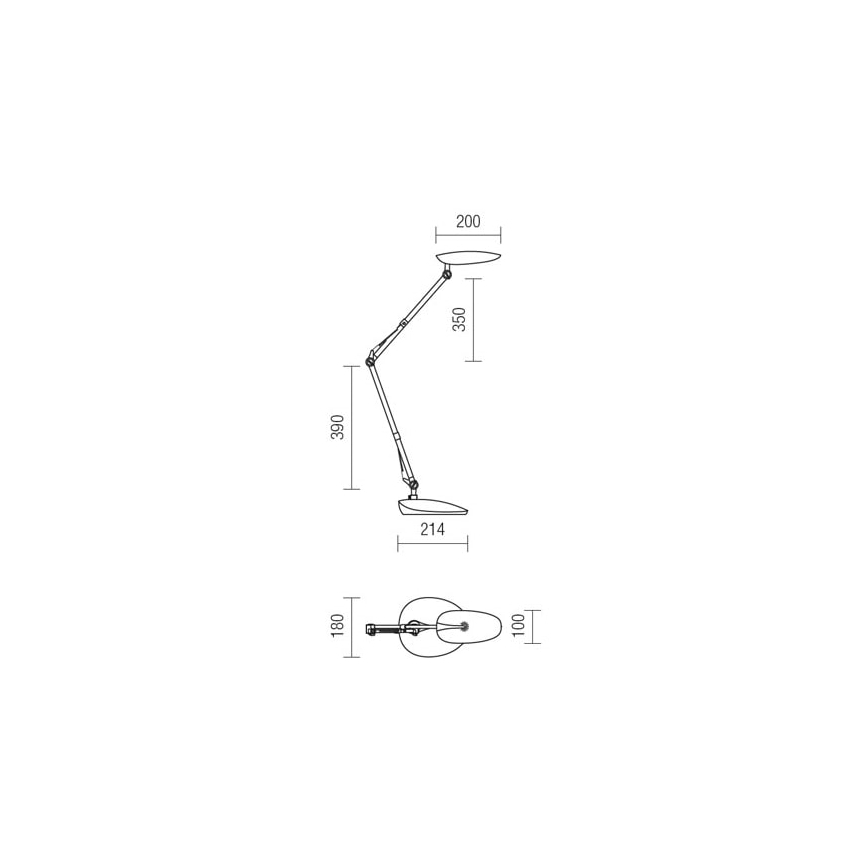 Redo 01-1036 - LED Tischlampe KEPLER LED/6,5W/230V weiß