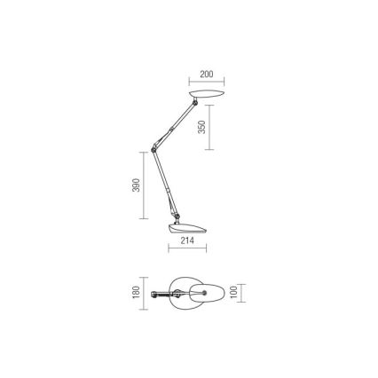 Redo 01-1036 - LED Tischlampe KEPLER VEIOZA LED/6.5W/230V