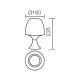 Redo 01-1042 - LED Tischlampe BOBO LED/2,5W/230V weiß