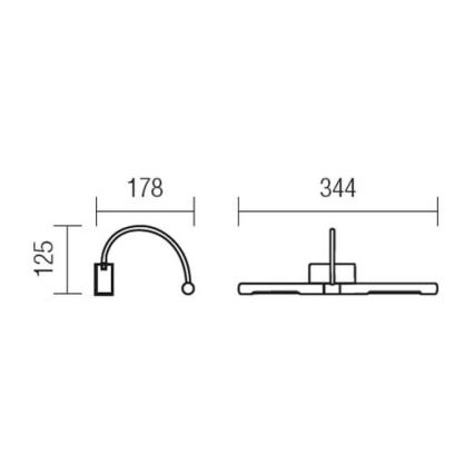 Redo 01-1135 - LED-Bilderleuchte KENDO LED/6W/230V 34,4 cm glänzendes Chrom