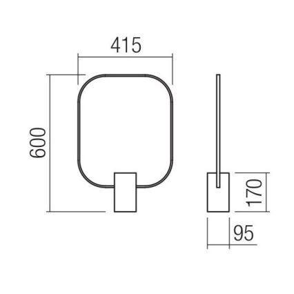 Redo 01-1227 - Dimmbare LED-Tischleuchte DOM LED/21W/230V, schwarz
