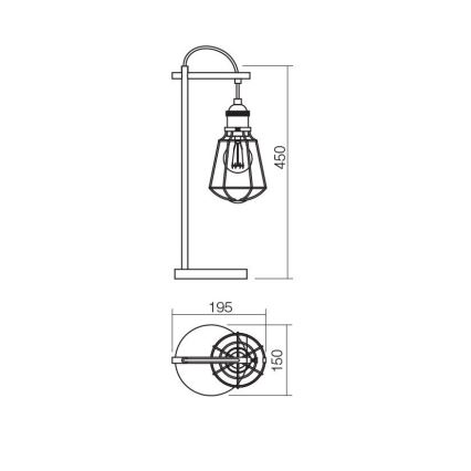 Redo 01-1304 - Tischlampe THARU 1xE27/42W/230V