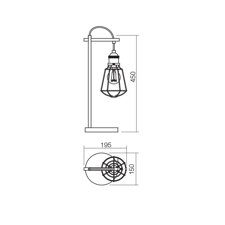 Redo 01-1304 - Tischlampe THARU 1xE27/42W/230V