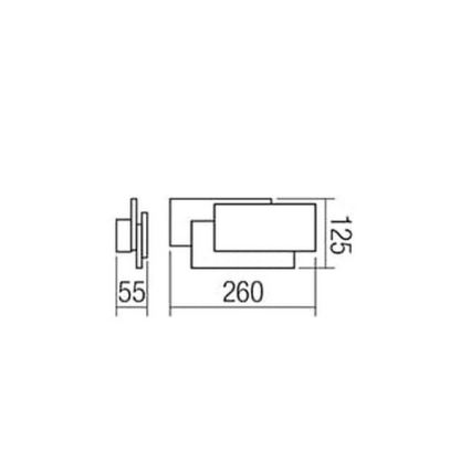 Redo 01-1444 - LED Wandbeleuchtung GAMER 1xLED/12W/230V