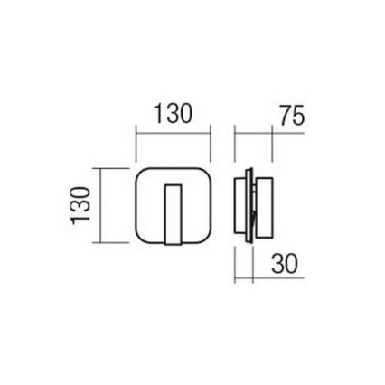 Redo 01-1491 - LED-Wandleuchte QUDA, LED/6W/230V + LED/3W CRI 90, USB, weiß