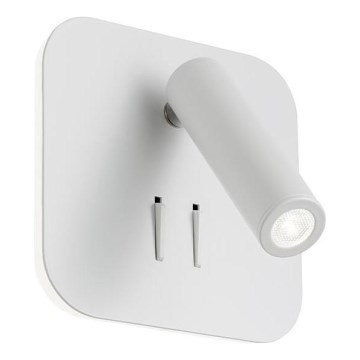 Redo 01-1491 - LED-Wandleuchte QUDA LED/6W/230V + LED/3W CRI 90, weiß