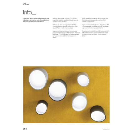 Redo 01-1629 - LED-Einbaustrahler UTO LED/18W/230V Ø 14 cm weiß