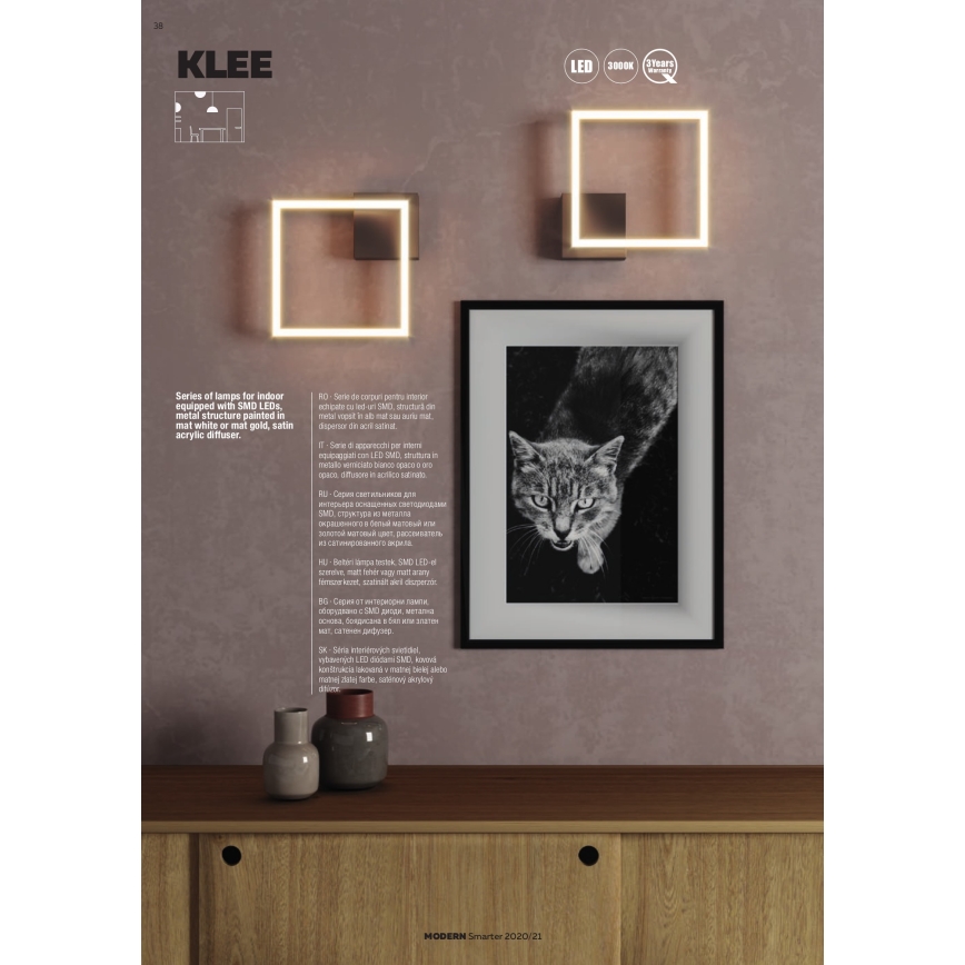 Redo 01-1642 - Dimmbare LED-Deckenleuchte KLEE LED/57W/230V weiß