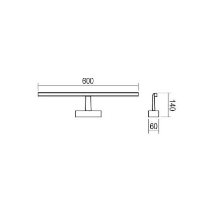 Redo 01-1671 - LED Spiegelbeleuchtung im Bad NEPTUNE LED/12W/230V IP44