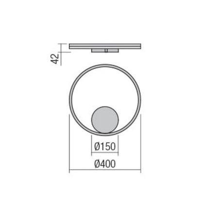 Redo 01-1700 - LED-Wandleuchte ORBIT LED/28W/230V