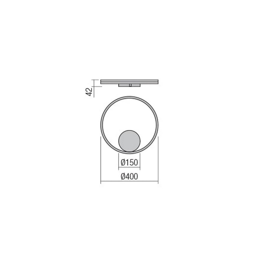 Redo 01-1700 - LED-Wandleuchte ORBIT LED/28W/230V
