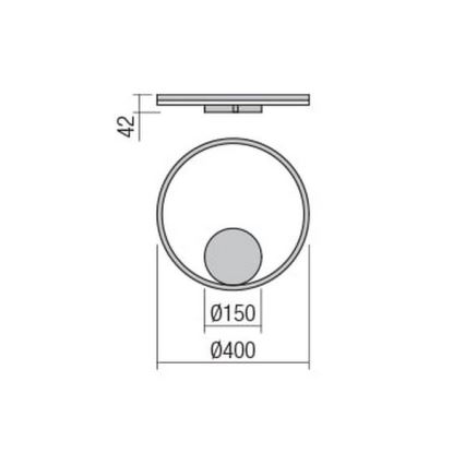 Redo 01-1701 - LED-Wandleuchte ORBIT LED/28W/230V