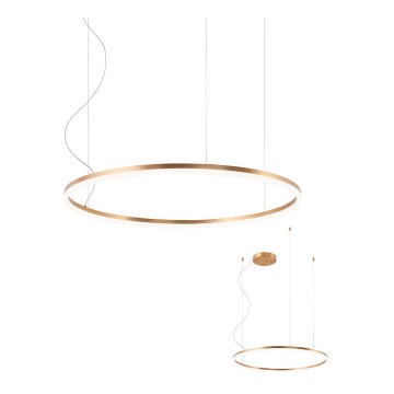Redo 01-1713 - Dimmbare LED-Pendelleuchte ORBIT mit Seilaufhängung LED/55W/230V, Bronze