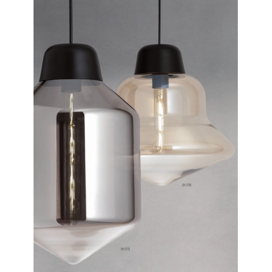 Redo 01-1773 - Pendelleuchte an Kabel AMNO 1xE27/42W/230V Ø 26 cm grau