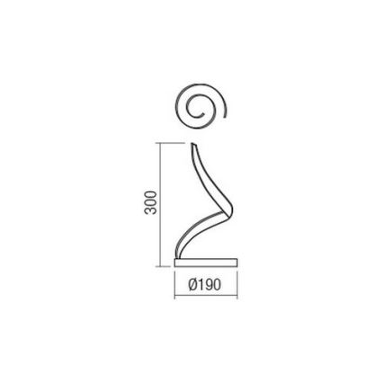 Redo 01-1815 - LED-Tischleuchte TORSION LED/11W/230V weiß