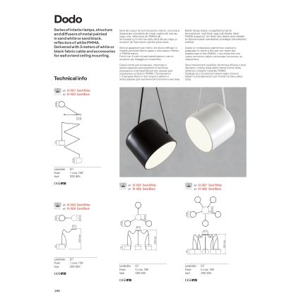 Redo 01-1826 - Hängeleuchte DODO 3xE27/15W/230V Spinne
