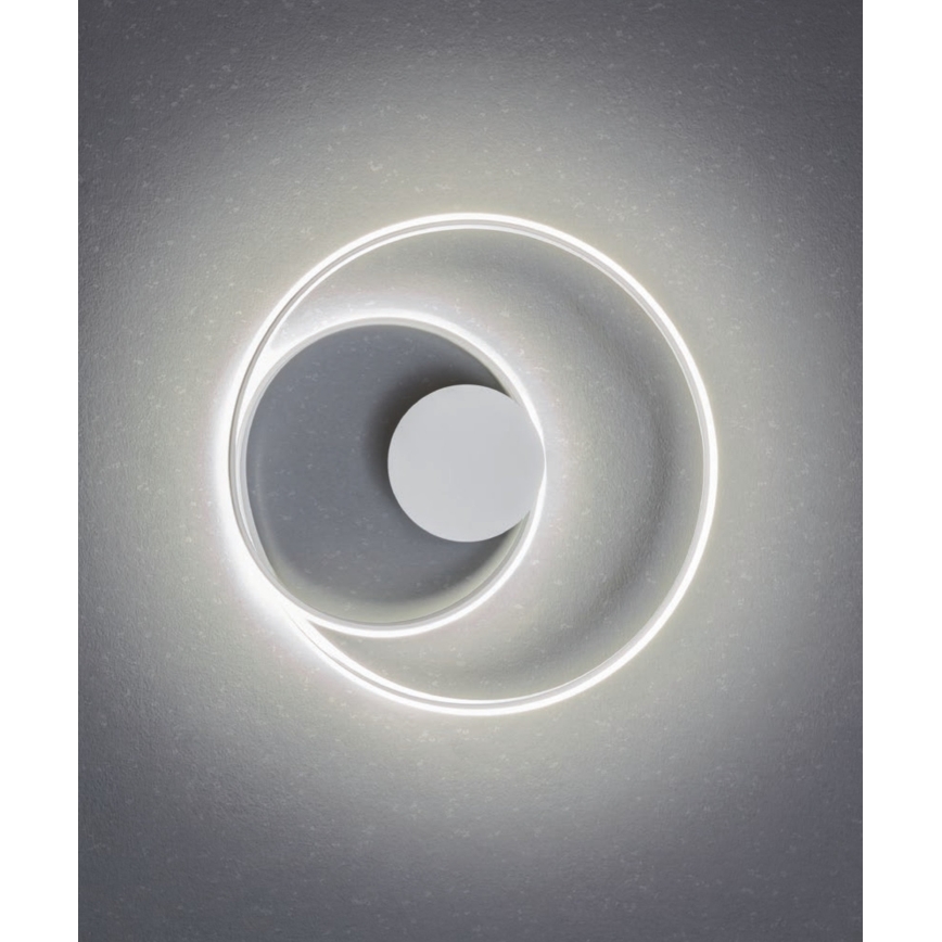 Redo 01-1886 - Dimmbare LED-Deckenleuchte TORSION LED/29W/230V Ø 55 cm weiß