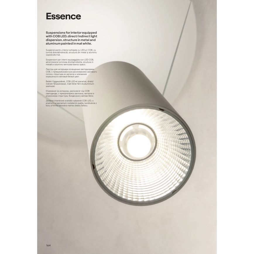 Redo 01-1970 - Dimmbare LED-Hängeleuchte ESSENCE LED/24W/230V CRI 90 3000K weiß