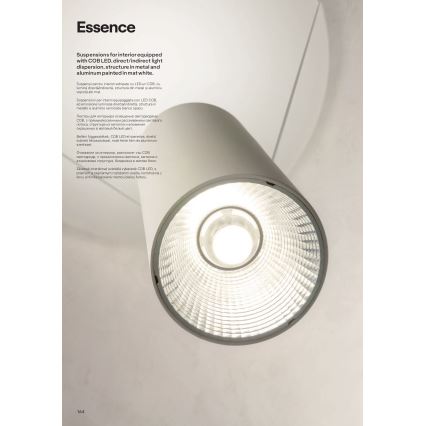 Redo 01-1971 - Dimmbare LED-Hängeleuchte an Schnur ESSENCE LED/36W/230V CRI 90 3000K weiß