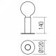 Redo 01-2131 - Tischlampe mit Touch-Funktion RIVET 1xE27/42W/230V kupfern