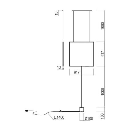 Redo 01-2134 - LED-Stehlampe SLICK LED/28W/230V schwarz