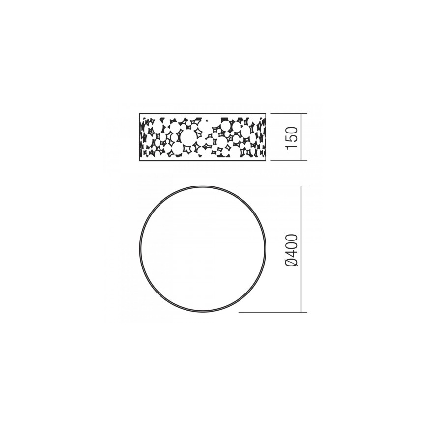 Redo 01-2139 - Deckenleuchte MELIA 3xE27/42W/230V d 40 cm