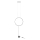Redo 01-2197 - LED Stehlampe SLICK LED/19W/230V schwarz