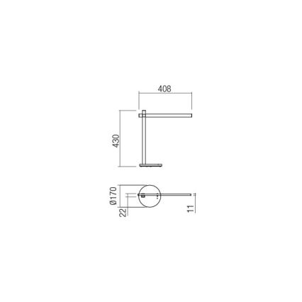 Redo 01-2212 - Dimmbare LED-Tischleuchte mit Touch-Funktion OMEO LED/5,5W/230V 3000/4500/6500K weiß