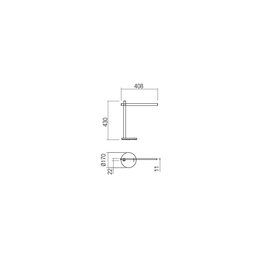 Redo 01-2212 - Dimmbare LED-Tischleuchte mit Touch-Funktion OMEO LED/5,5W/230V 3000/4500/6500K weiß
