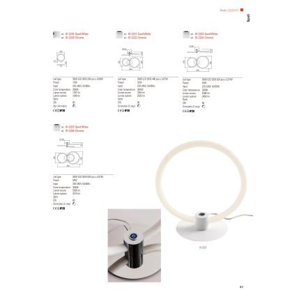 Redo 01-2221 - Dimmbare LED-Deckenleuchte SPELL LED/32W/230V weiß