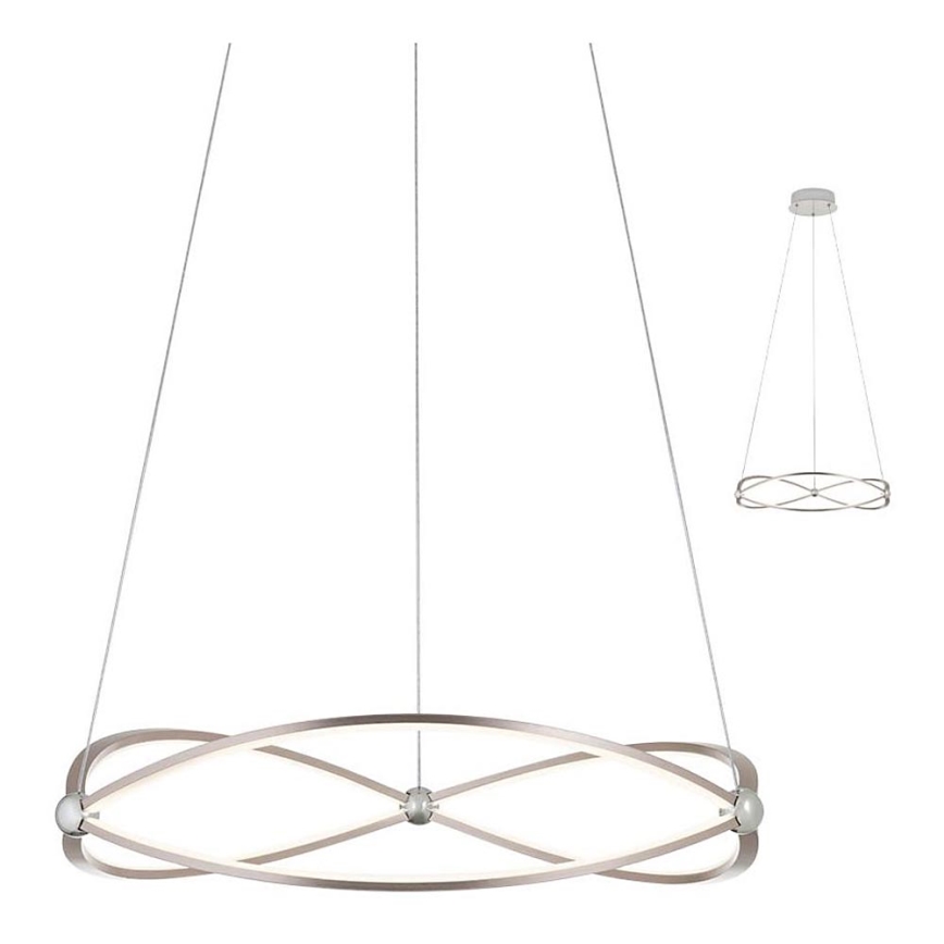 Redo 01-2251 - Dimmbare LED-Hängeleuchte QUARK LED/43W/230V 3000K d 60 cm matt Chrom