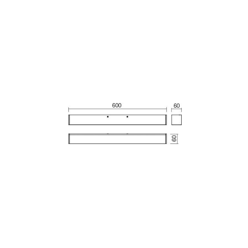 Redo 01-2327 - LED-Badezimmer-Spiegelbeleuchtung THELA LED/17W/230V 60 cm CRI 90 IP44