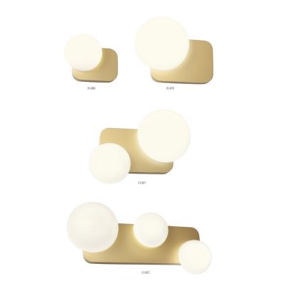 Redo 01-2470 - Wandleuchte LUMIEN 1xG9/10W/230V gold/weiß
