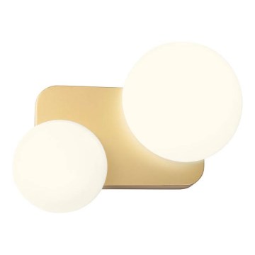 Redo 01-2471 - Wandleuchte LUMIEN 2xG9/10W/230V gold/weiß