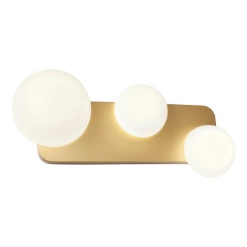 Redo 01-2472 - Wandleuchte LUMIEN 3xG9/10W/230V gold/weiß