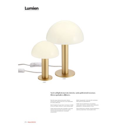 Redo 01-2476 - Pendelleuchte an Kabel LUMIEN 6xG9/10W/230V gold/weiß