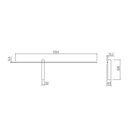 Redo 01-2479 - LED-Wandleuchte TANGENT LED/14W/230V weiß
